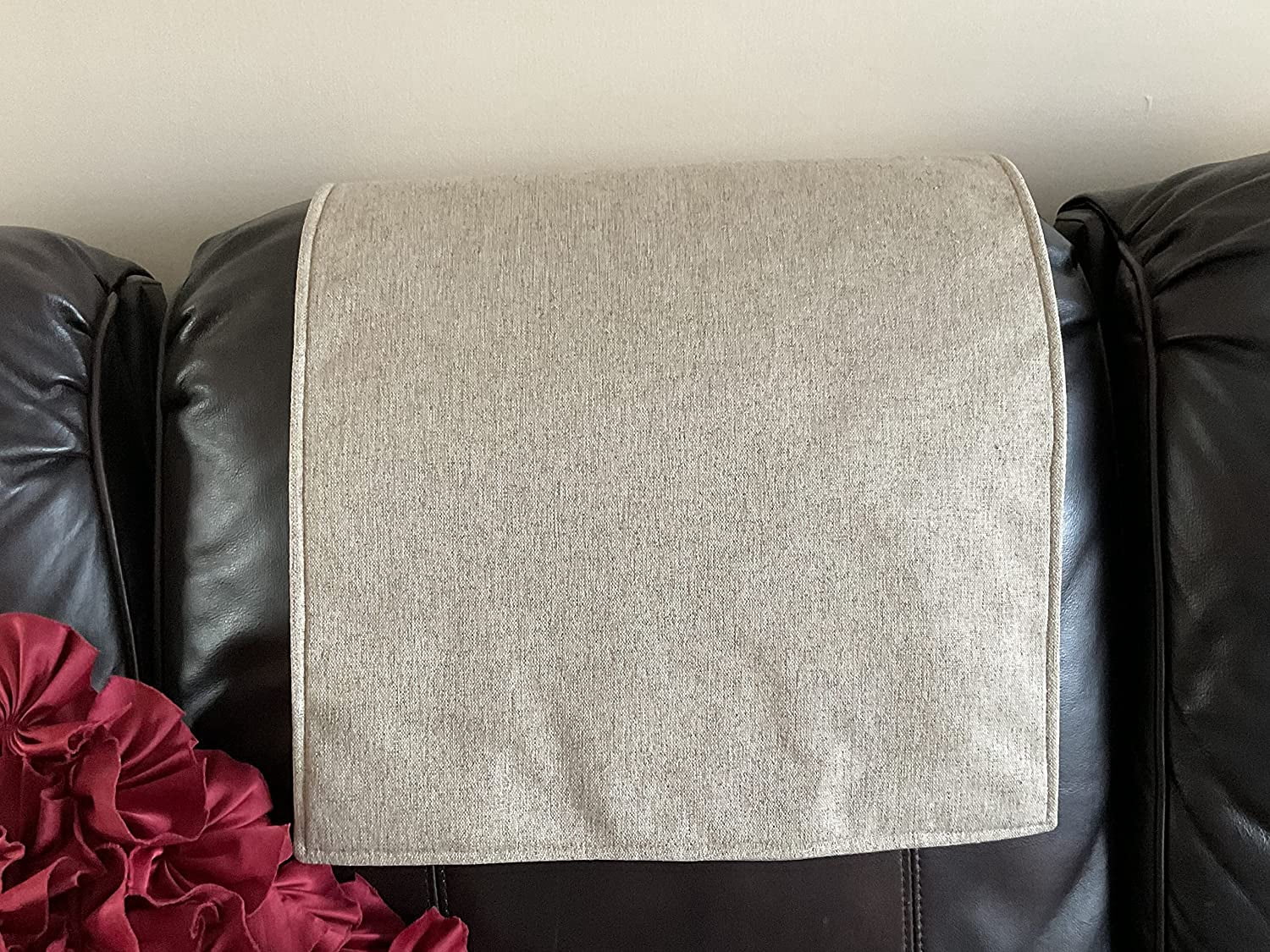 Cloth Headrest Cover for furniture, furniture protectors, solid color, slipcover, sofas, loveseats, theater chairs,recliners,RV’s,office chair. 17x27.