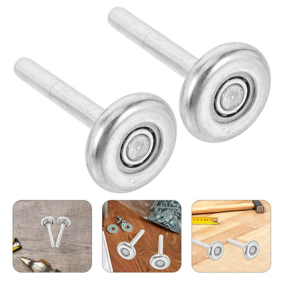 2pcs Garage Door Hardware Kit Metal Rollers With Stem Fit For All Garage Door Enhance Stability And Safety Easy Installation