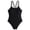 Black, variant on Girl Period Swimsuits One Piece Bathing Suits Spaghetti Strap Tropical Printed Shapewear Swimsuit Ruched Cutout Lightweight Upf 50+ Swimwear with Padded