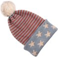thumbnail image 3 of Classic Warm Fall Winter Hat - Soft Warm Foldable Leopard Cuff Ribbed Knit Beanie Detachable, Sweater Wool Cap, 3 of 7