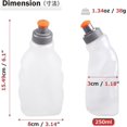 thumbnail image 2 of BPA-fria vattenflaskor Flask läckagesäker för löpning Hydreringsbälte Fanny Packs 170 250 280 mL för Triathlon Marathon Vandring Cykling, 2 of 5