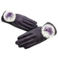 thumbnail image 4 of Gants de Conduite en Cuir d'Agneau Doublés de Polaire pour Femmes, 4 of 4