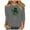 362#Gray, variant on Njagoc3 Womens Printed Casual Round Neck Pullover Three-Quarters Sleeve T-Shirt