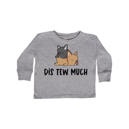 

Inktastic Napping Dis Tew Much Frenchies Gift Toddler Boy or Toddler Girl Long Sleeve T-Shirt