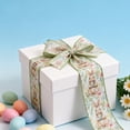 thumbnail image 5 of Wozhuo Easter Ribbon Egg Bunny Checkered Spring Decor DIY Craft Gift Wrap Bow, 5 of 6