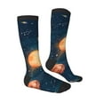 thumbnail image 4 of Lsque Solar System And Planets Printed Crew Socks Men's Women's LightWeight Thin Casual Calf Socks ,Knee High Socks,Cotton Socks, 4 of 9