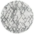 thumbnail image 4 of SAFAVIEH Horizon Milica Abstract Distressed Shag Area Rug, Grey/Ivory, 4' x 6', 4 of 10