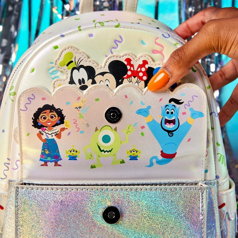 【Lounge Fly】Disney100 Anniversary Cake Mini Backpack Loungefly Disney100 Celebration Cake Mini Backpack, White