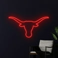 thumbnail image 3 of Handmadetneonsign Longhorn Bull Head Led Light, Texas Bull Skull Neon Sign, Western Bull Neon Light, 3 of 5