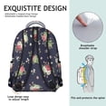 thumbnail image 5 of Pioneer Flower Floral Print Pattern Backpack for School, Cute School Bag with Adjustable Shoulder Straps and Padded Back, 15.3"x11"x7.1", 5 of 5