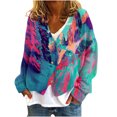 thumbnail image 2 of Wancir Cardigan Sweaters for Women Graphic Print V Neck Button Down Oversized Cardigans 2024 Loose Knit Outwear, 2 of 5