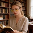 thumbnail image 7 of Blue Light Blocking Glasses - Metal Frame Non-Prescription Eyewear - Anti-Fatigue Computer and Gaming Glasses for Screen Time, 7 of 7