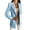 Blue, variant on NARABB Women Blazers Suit Jacket Long Sleeve Single Breasted Solid Turn Down Collar Jacket Coat Outerwear Business Suit Office Work Outwear