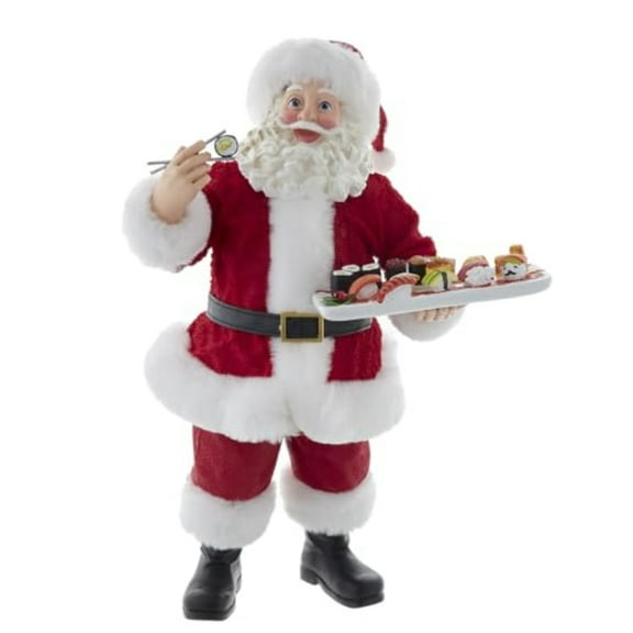 Fabrich FA0225 10.5 in. Santa with Sushi Platter