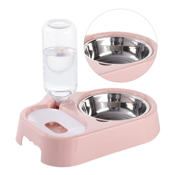 Pretyzoom Dog Drinking Bowl Stainless Steel Multi Purpose Pet Water Feeder for Indoor Pet Care 1Pcs