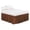 Coffee, variant on Partheme 39X75in Wrap Around Bed Skirts for Queen Beds, Adjustable Elastic Dust Ruffles Easy Fit Wrinkle & Fade Resistant Silky Luxurious Fabric Machine Washable , Navy