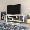 thumbnail image 3 of Asal 47" Modern Metal Wood TV Stand for 55 inch TV Marble White, 3 of 5