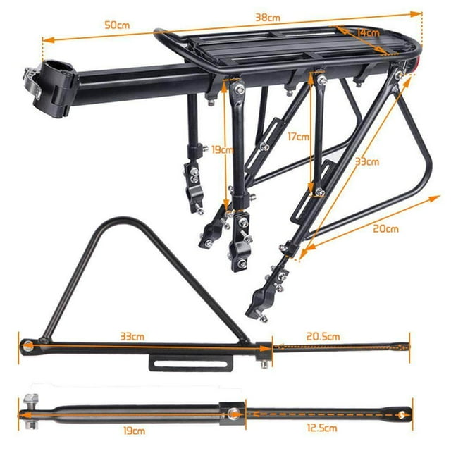 Bike Rear Seatpost-Mounted Outdoor Luggage Rack MTB carrier Cargo Rear Bicycle Holder Rack Half Quick Mount