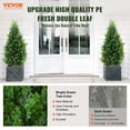 thumbnail image 2 of VEVOR 2 Pack 3' Artificial Cedar Topiary Tree Faux Plant UV Decor In/Outdoor, 2 of 9