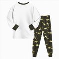 thumbnail image 4 of bwdbhd Kids Toddler Girl Boy Pajamas Pj Set Long Sleeve Sleepwear Loungewear 2 Piece Top and Pants Fall Winter Jammies, 4 of 8