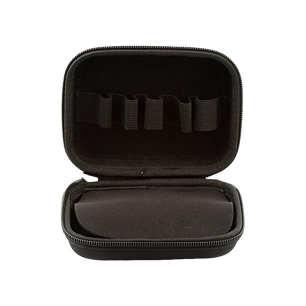 Estuche portátil para 10 botellas de aceites esenciales de 10 ml, organizador de viaje (negro)