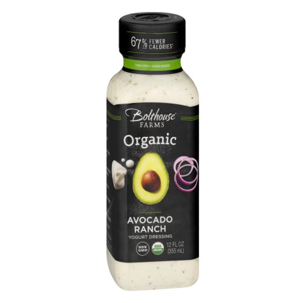 Bolthouse Farms Organic Yogurt Dressing Avocado Ranch, 12