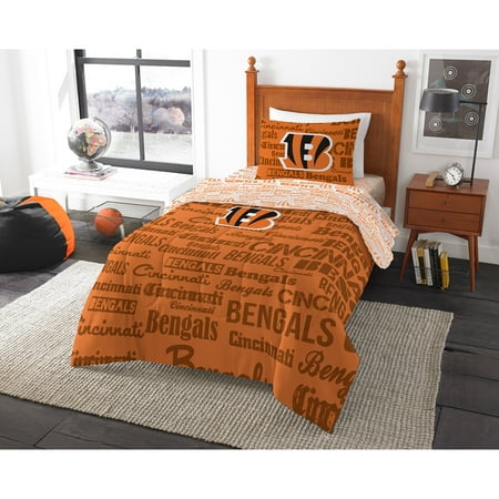 Nfl Cincinnati Bengals Bed In A Bag Complete Bedding Set Walmart Com