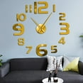 thumbnail image 3 of Arabia Numerals DIY Wall Clock 3D Mirror Effect Acrylic Stickers Clocks Watch Modern Design Wall Watch Self adhesive Home Decor(Black,27inch), 3 of 9
