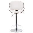 thumbnail image 4 of Swivel Bar Stool Adjustable-Height Barstools Classic White Bar Chair，Set of 2, 4 of 9
