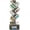 Grey, variant on Tree Bookshelf, 6 Tier Small Book Shelf Retro Floor Standing Bookcase, Wood Book Storage Organizer Rack, Tall Narrow Bookshelves for Corner/Bedroom/Living Room/Home Office, Black