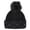 Black, variant on David & Young Lux Knit Lined Winter Beanie Hat with Stone Detail (Women)