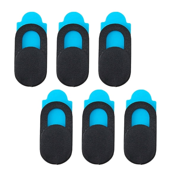 SHOWERORO 6Pcs Webcam Cover Black ABS Plastic Privacy Shield Compatible with Phones Laptops Computers