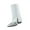 Silver Rhinestone Knee High Cowboy Boots, variant on Women's Rhinestone Knee High Cowboy Boots Trendy Over the Knee Tall boots Pointed Toe Low Chunky Stacked Heel with Side Zipper Wide Glitter Fashion Boots Silver 38