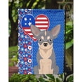 thumbnail image 3 of Blue and White Chihuahua USA American Flag Garden Size, 3 of 5