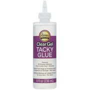 Aleene's Clear Gel Tacky Glue 8 fl oz, Dries Clear, Premium All-Purpose Adhesive