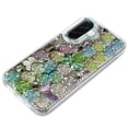 thumbnail image 6 of XPM for Samsung Galaxy A17 5G Phone Case, Muti-Color Floral Fashion Bling Crystal 3D Full Diamonds Stones Sparkle Rhinestone Glitter Hybrid Cover for Galaxy A17 (Orange), 6 of 6