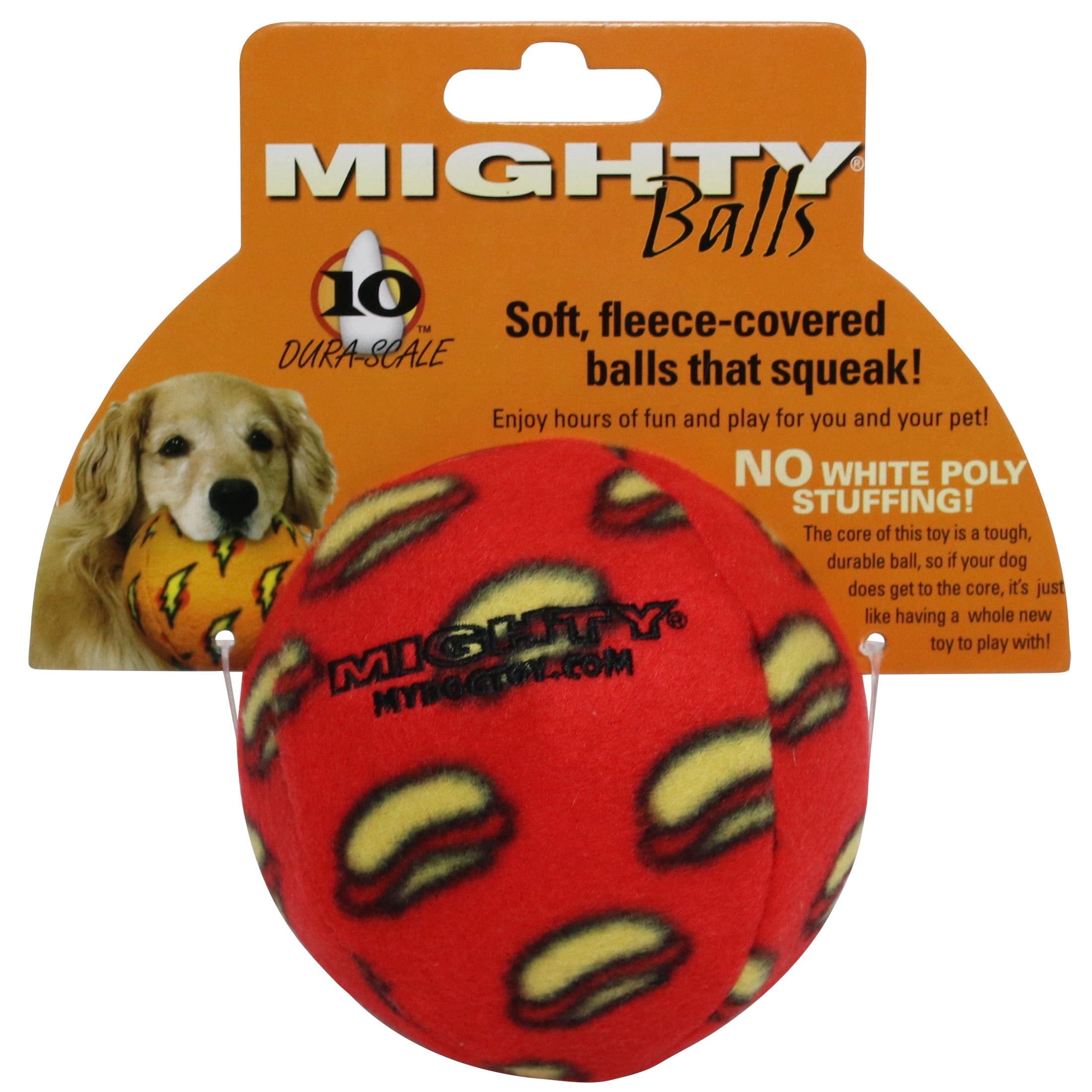 Mighty Ball Medium Red, 2-Pack Dog Toys