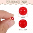 thumbnail image 2 of Uxcell 200 piezas de cuentas redondas de acrílico rojas de 6 mm de diámetro y 1.9 mm de agujero, bolas de resina plástica suaves sueltas para hacer joyas, pulseras, collares, aretes, bricolaje, 2 of 7