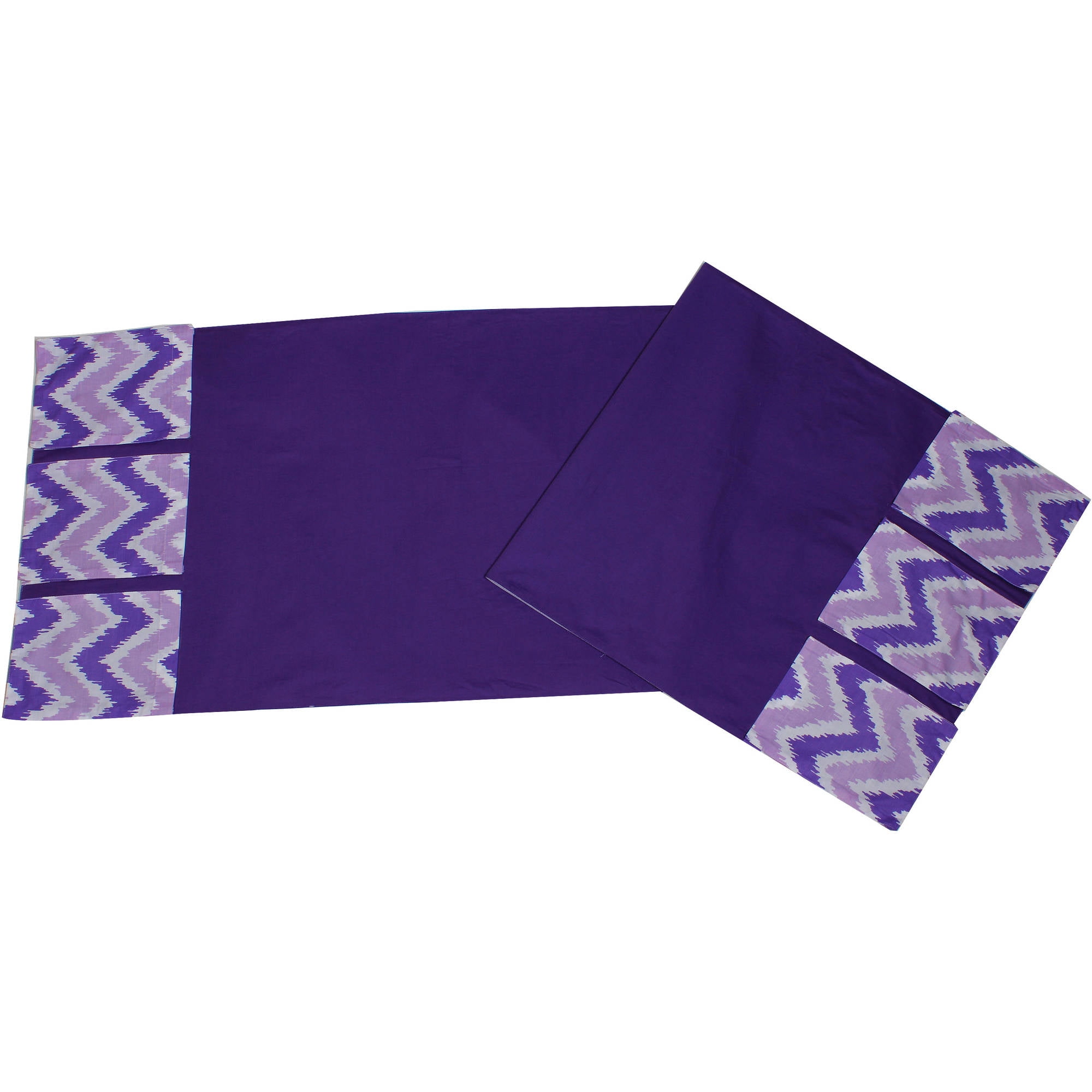 Bacati - MixNMatch Purple Zigzag, Changing Table Storage Runner