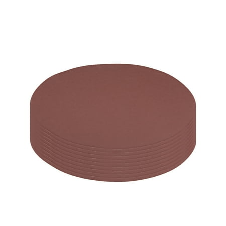 

10Pcs 9 Inch Hook and Loop Sanding Disc 1200 Grits Flocking Sandpaper Brown