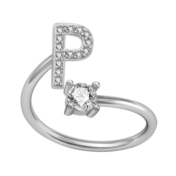 Xihbxyly Collar con El Alfabeto de Moda, Elegante Colgante de Letras de Cobre con Incrustaciones de Diamantes de Imitación, Accesorio Ajustable, Regalo de Boda, Ideal para Mamás, Novias y Amigas.