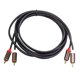 thumbnail image 2 of 2RCA to 2 RCA Male to Male Audio Cable Gold-Plated RCA Audio Cable for Home Theater DVD TV CD Amplif, 2 of 5