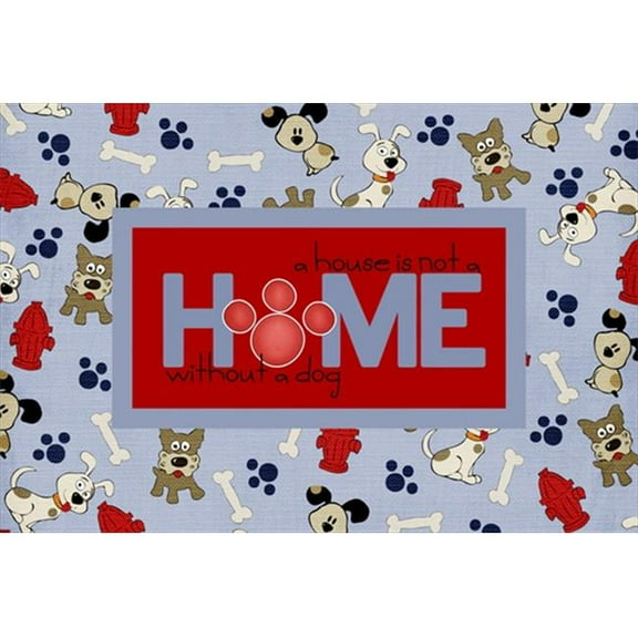 A House Is Not A Home Without A Dog Fabric Placemat