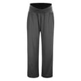thumbnail image 7 of Up to 20% off! Hontri Plus Size Panties Women's Wide Leg Casual Loose Pants Yoga Sweatpants Comfy High Waisted Pajama Flowy Pants with Pockets, 7 of 7