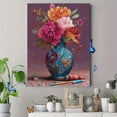 thumbnail image 4 of UXIEQU Vibrant Peony Flower Vase Canvas Art 15.75x11.81 Inches, 4 of 8