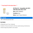 thumbnail image 2 of Oil Filter Kit - Compatible with 2001 - 2005 Mercedes-Benz C320 2002 2003 2004, 2 of 2