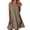 Brown, variant on Womens Gingham Swing Dress Sleeveless Round Neck Plaid Mini Dress Loose Fit Summer Casual