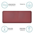 thumbnail image 6 of GelPro Contemporary Kitchen Mat, 20" x 48", Leather Grain Red, 6 of 7