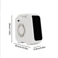 thumbnail image 3 of Snmubt Mini Heater Desktop Office Heater Compact Portable Dormitory Hand Warmer Quick Heat Christmas Gift (White), 3 of 9