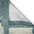 thumbnail image 3 of Ambesonne Alaskan Malamute Kitchen Curtains, Retro Poster, 55"x39", Slate Blue Black White, 3 of 3